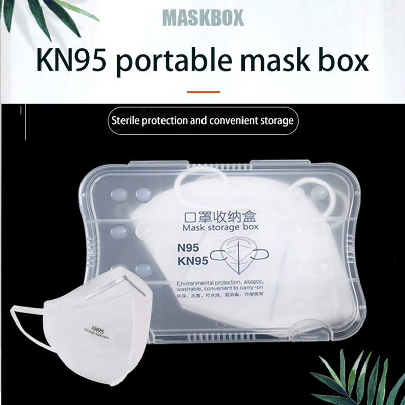 Dustproof Flip Cover Temporary Storage Folder Portable Kn95 N95 Disposable Mask Storage Folder Deposit Box