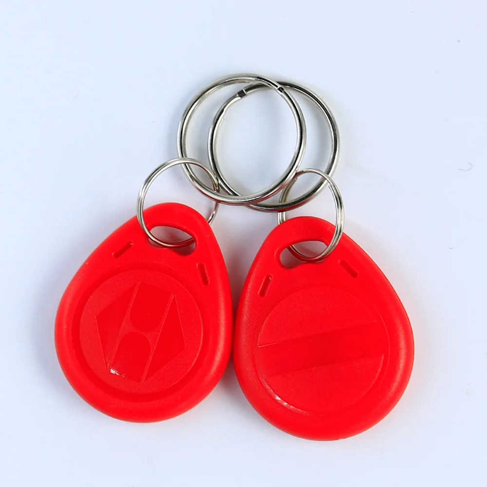 (100Pcs) T5577 Rfid 125Khz Programmeerbare Smart Tags Herschrijfbare Sleutels Number2 Keyfobs