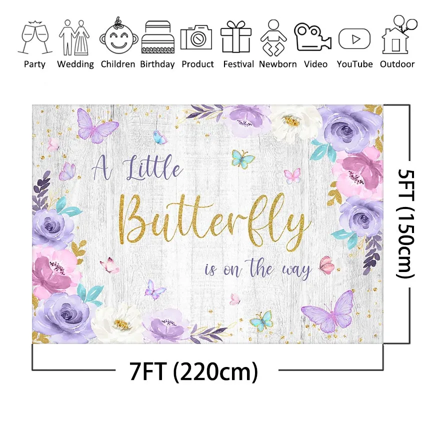 Mocsicka-Arrière-plan Papillon pour Fille, Décorations de ixPréChristophe, Princesse, Papillon de Jardin, Arrière-Plan Floral