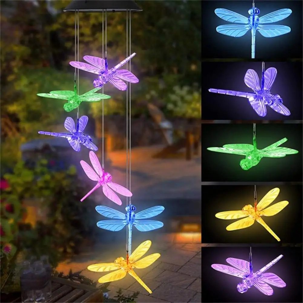 Premium Wind Chime Lamp  Solar-powered Waterproof Wind Chime Light  Landscaping Wind Chime Lamp