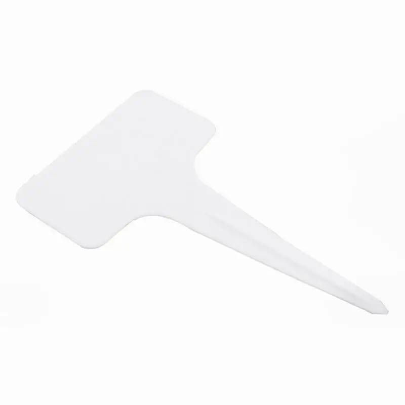 100 pcs Garden Labels gardening plant classification sorting sign tag ticket plastic writing plate board Plug in card white