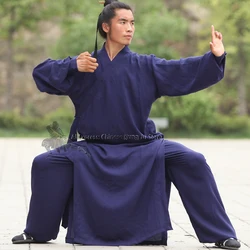 25 Colori di Lino Shaolin Wudang Taoista Robe Vestito Tai Chi Arti Marziali Kung Fu Wushu Wing Chun Uniformi