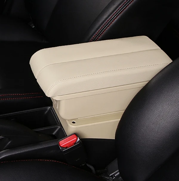 Auto 301 Citroen C-Elysee armsteunbox elleboogsteun middenconsole opslag met telefoon opladen USB-interface bekerhouder