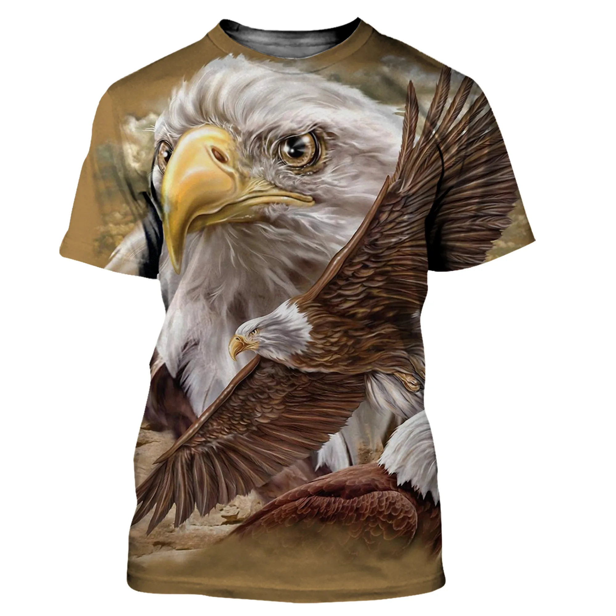 

Eagle Flying Summer Men and Women 3D Printing T-shirt Shirt Fashion Casual Sweatshirt Youth Streetwear 2021 New Large Top