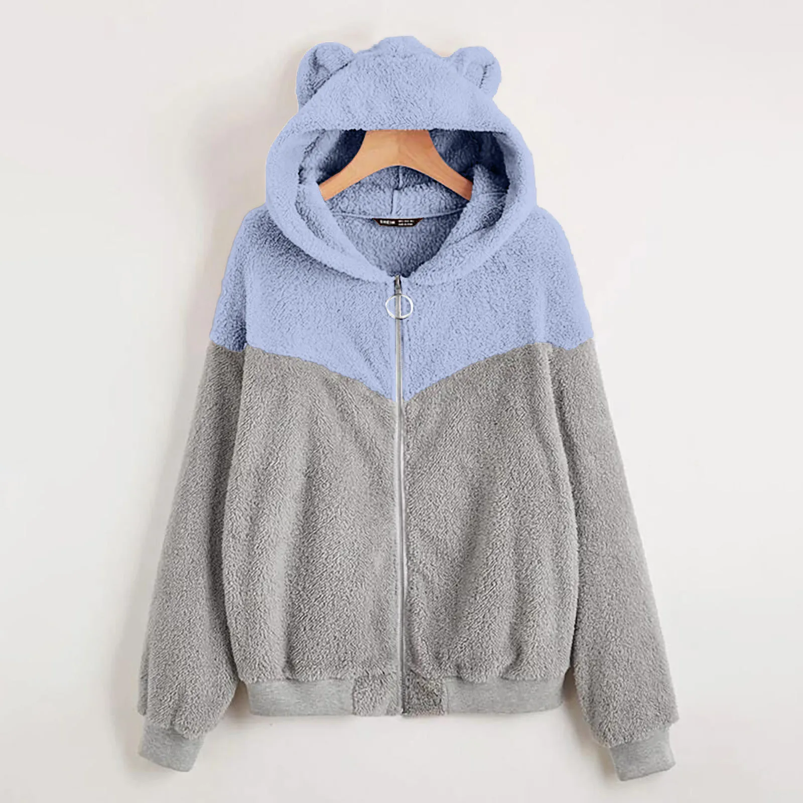 Winter Teddy Fleece Coat Women kawaii Teddy Bear Jacket Thick Warm Fake Fleece Jacket Fluffy Outwear Plus Size Loose Overcoat