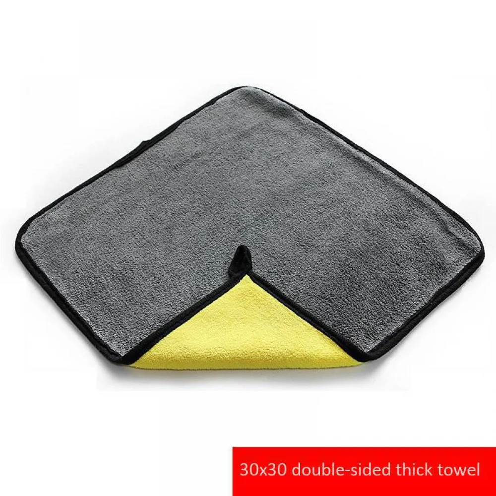 Super Absorbent Extra Soft Car Wash Microfiber Towel Household Cleaning Auto Washing Glass Drying Window Cloth Gsm For  Polish