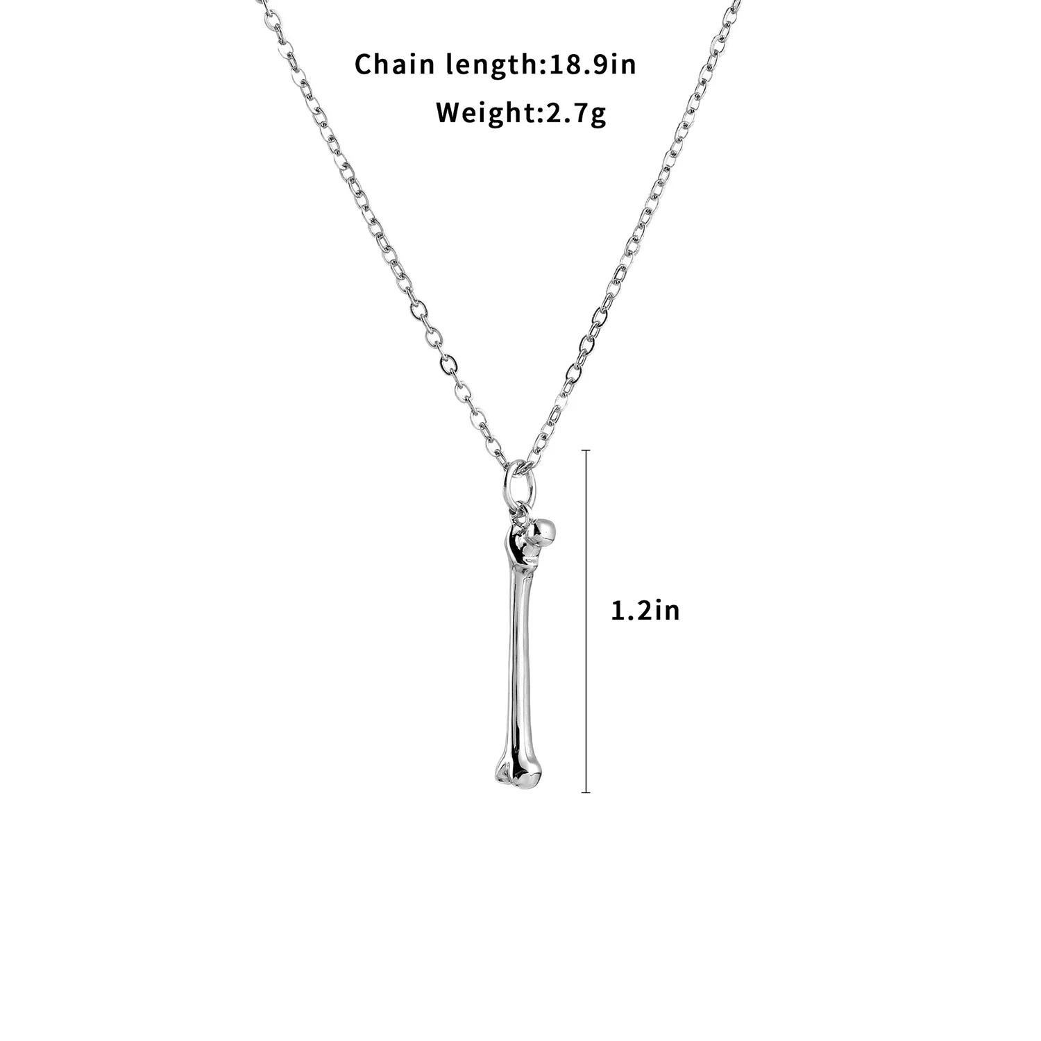 Harong Tibia Necklaces Fashion Jewelry Weddings Silver Plated Charm Bones Pendant Medical Doctor Nurse Necklace Woman Gift