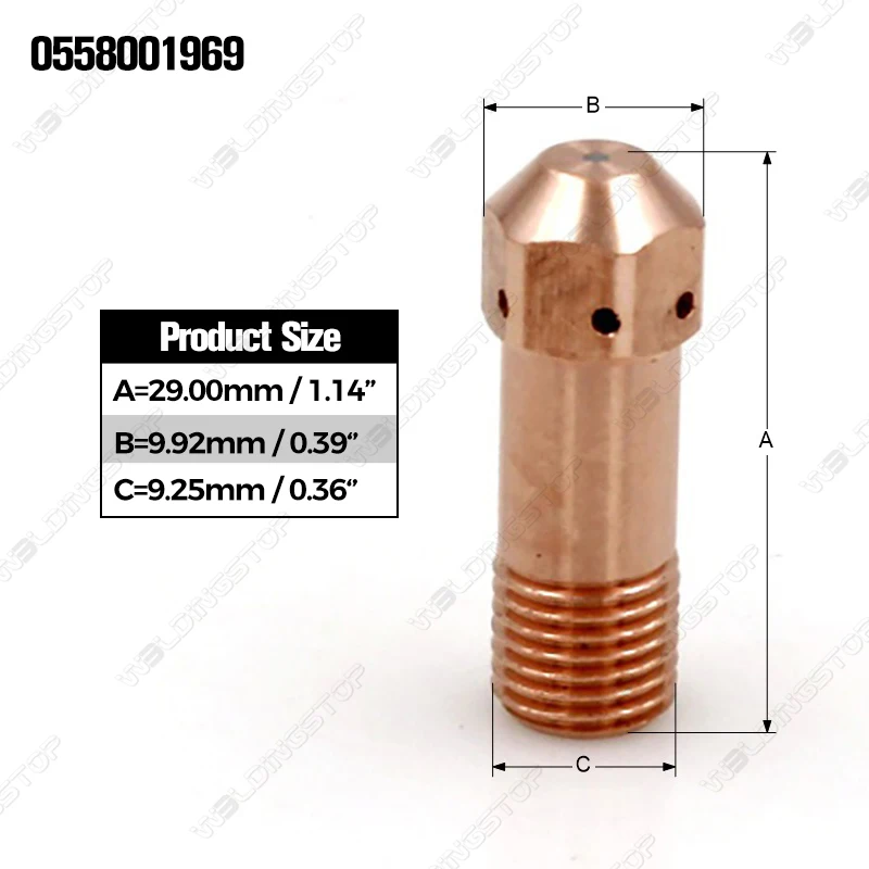 0558001969 Electrode + 0558002837 nozzle for Esab PT-32 Plasma Cutting Torch 20pcs