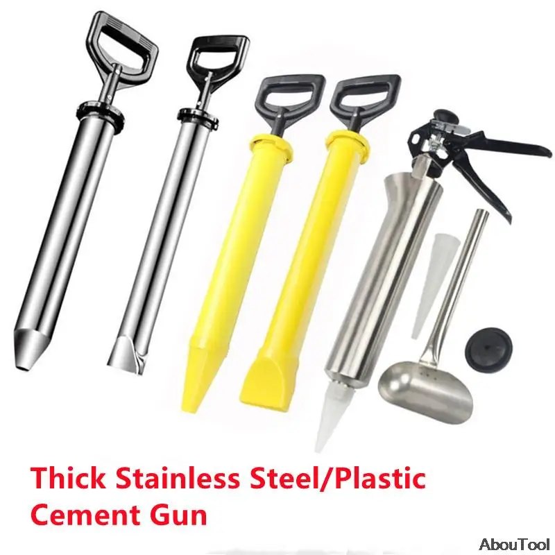 

Caulking Gun Thickened Stainless Cement Caulking Gun Cement Lime Pump Grouting Mortar Sprayer Applicator Grout Filling Tools