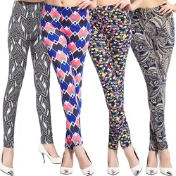 Women's Leggings Spring and Autumn Fashion Flowery Leggings Slim Stitch Leggings High Stretch Pencil Leggings Women's Trousers