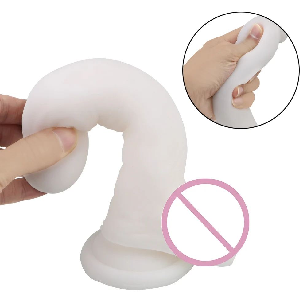 21cm Soft Big Animal Dildos for Women Anal Plug Vaginal Massager Realistic Horse Penis Female Masturbation Sex Toys Erotic Goods