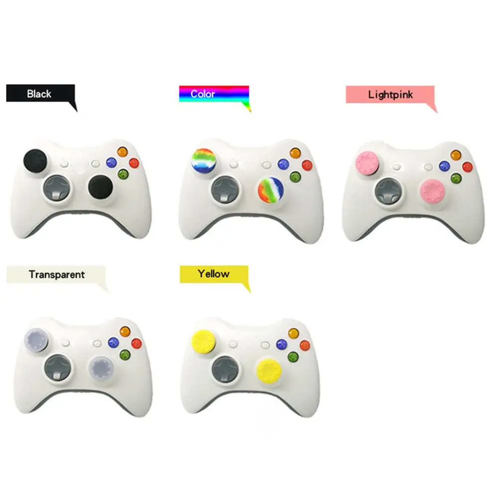 Soft Silicone Thumb Stick Grip Cap Gamepad Joystick Cover Controller Rocker Cap Rubber For XBOX 360 ONE PS4 PS3