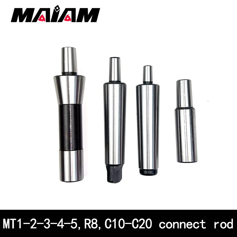 Morse taper shank MT1 MT2 MT3 MT4 MT5 B10 B16 B18 B22 C10 C12 C16 C20 R8 straight shank drill chuck rod Thread with flat tail