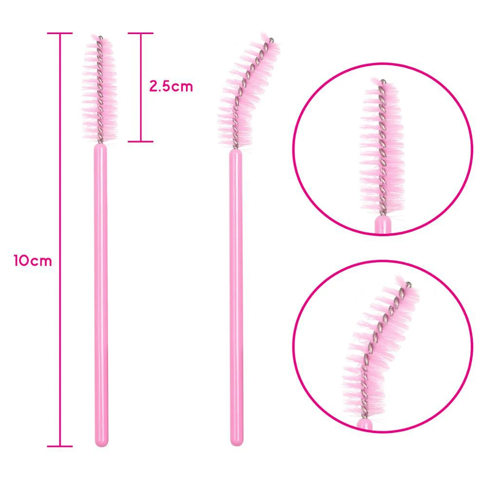 Eight Colors Eyelash Brush Mascara Wands Disposable lash Extension Brushes Applicator Profession Eye Makeup Beauty Eyelashes