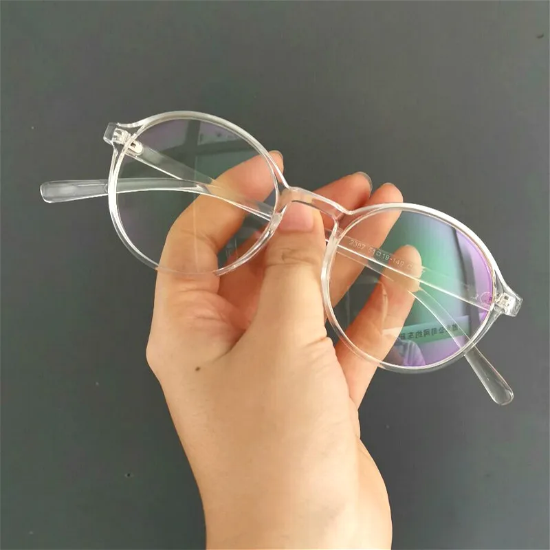 NEW Fashion Women Glasses Frame Men Eyeglasses Frame Vintage Round Clear Lens Glasses Optical Spectacle Frame Transparent