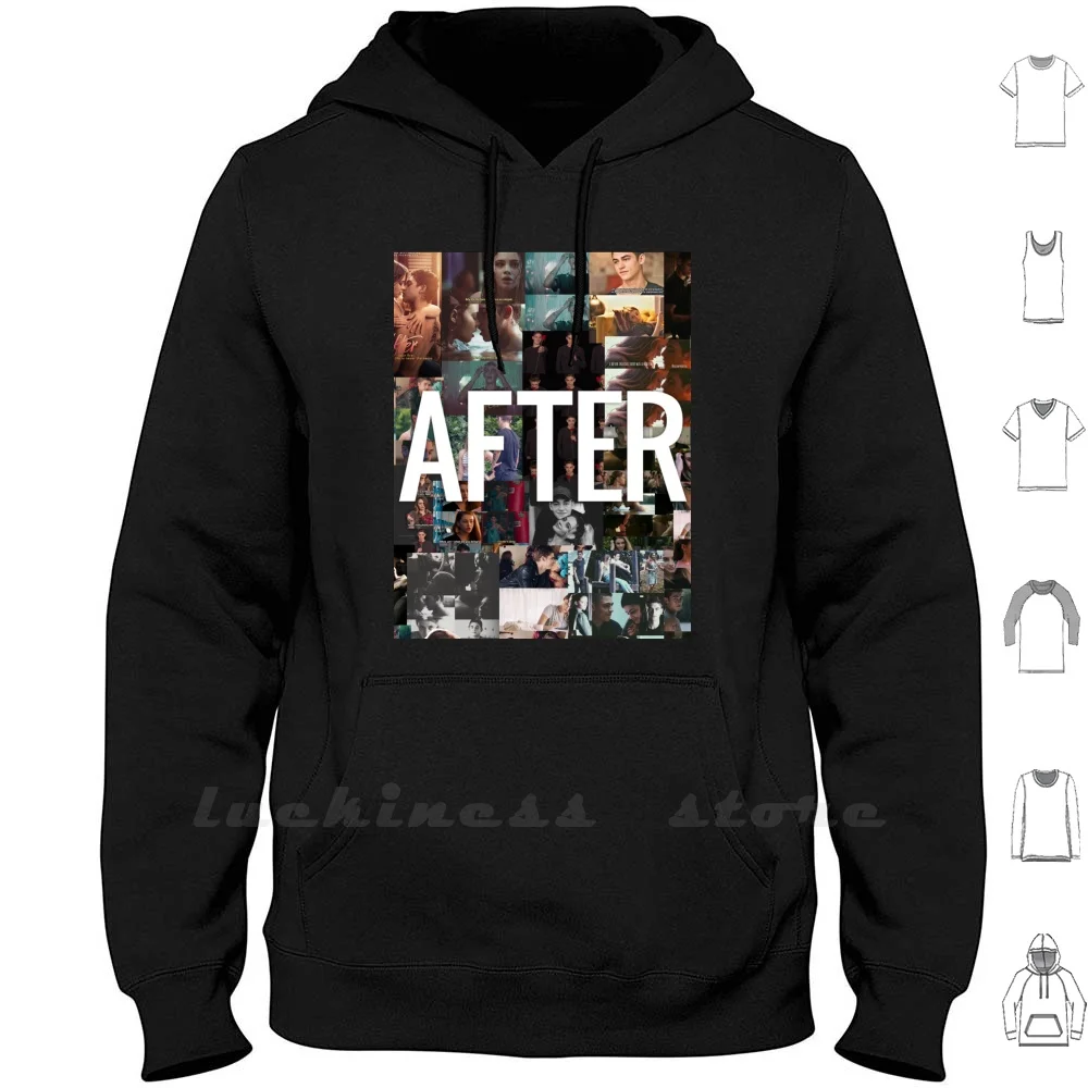 After Movie-Anna Todd-Hessa Sudadera con capucha Ringer algodón hombres mujeres adolescentes después de la película Anna Todd Hardin Tessa Hessa