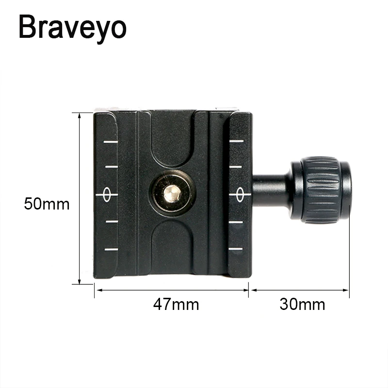 Uniwersalny zacisk kamery płyta szybkiego uwalniania zacisk QR50 przenośny statyw Monopod fotografia góra do lustrzanka cyfrowa z kluczem