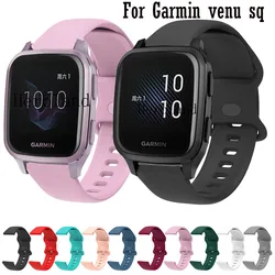 20mm 22mm Srap For Garmin venu sq / sq2 Forerunner 645 245 245M Sport Silicone Smart Wristbands For Garmin Forerunner 745 158 55