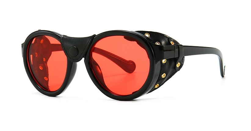 46311 Steam Punk Oval Winddicht Goggle Sonnenbrille Vintage Herren Damen Shades UV400 Vintage Brille – Detail 16