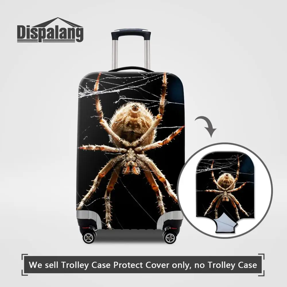 Hot Fashion Luggage Protective Suitcase Cover Spider Animal Printing Travel Baggage Accessories For 18-32 Inch Custom Logo Case