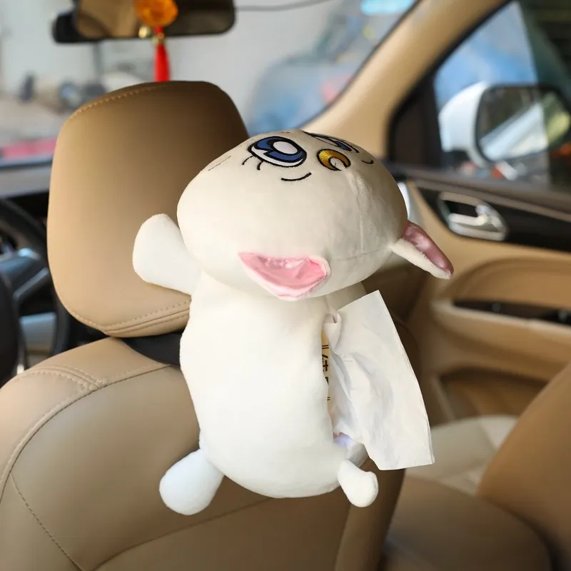 Internet Celebrity Creative Plush Stuffed Moon Cat Car Tissue Box Birthday Gift New Year Cartoon Car Hanging Decoration