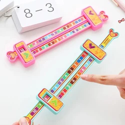 Kids Preschool Math Learning Toys Mathematics Montessori Teaching Addition Ruler Toy Games for Children Student