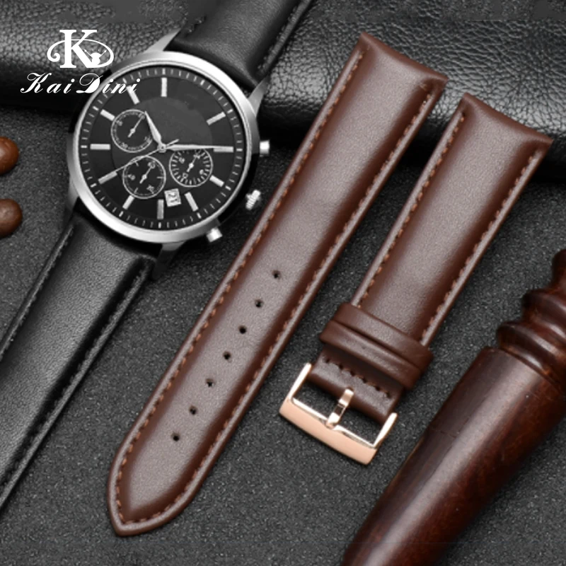 For Armani Watch Band Genuine Leather Ar0387/0389/0382/5905/5981 Cowhide Watch Chain for Men 16mm 18mm 20mm 22mm 23mm