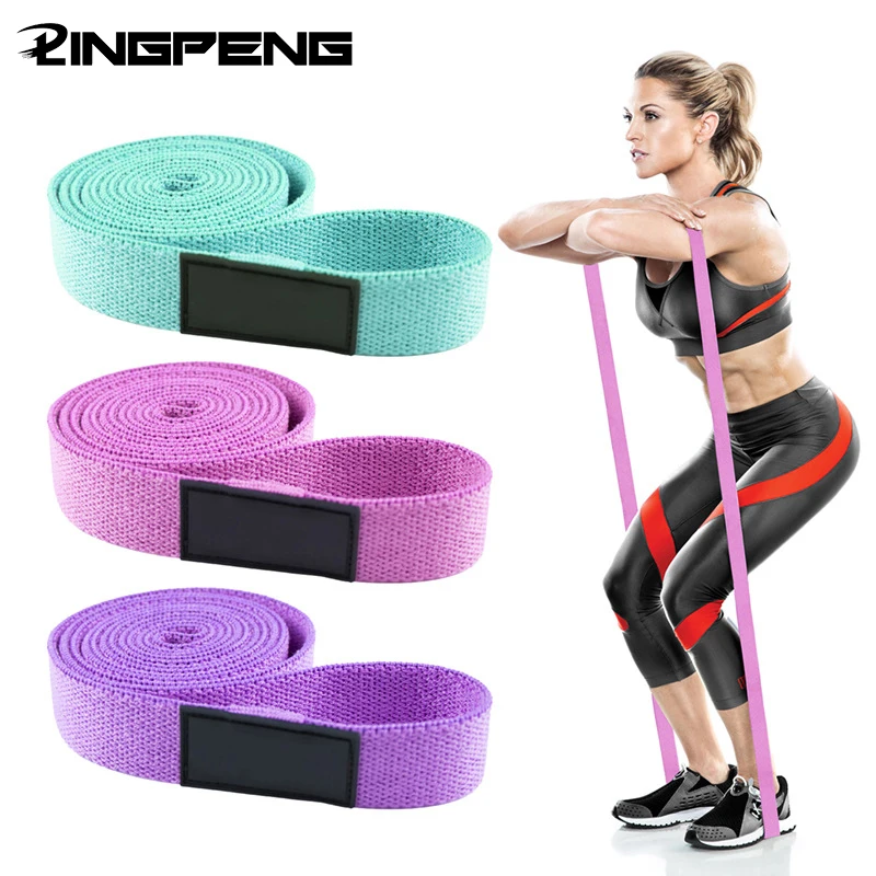 2M extended fabric yoga belt resistance band used for legs buttocks arm auxiliary belt non-slip fitness exercise