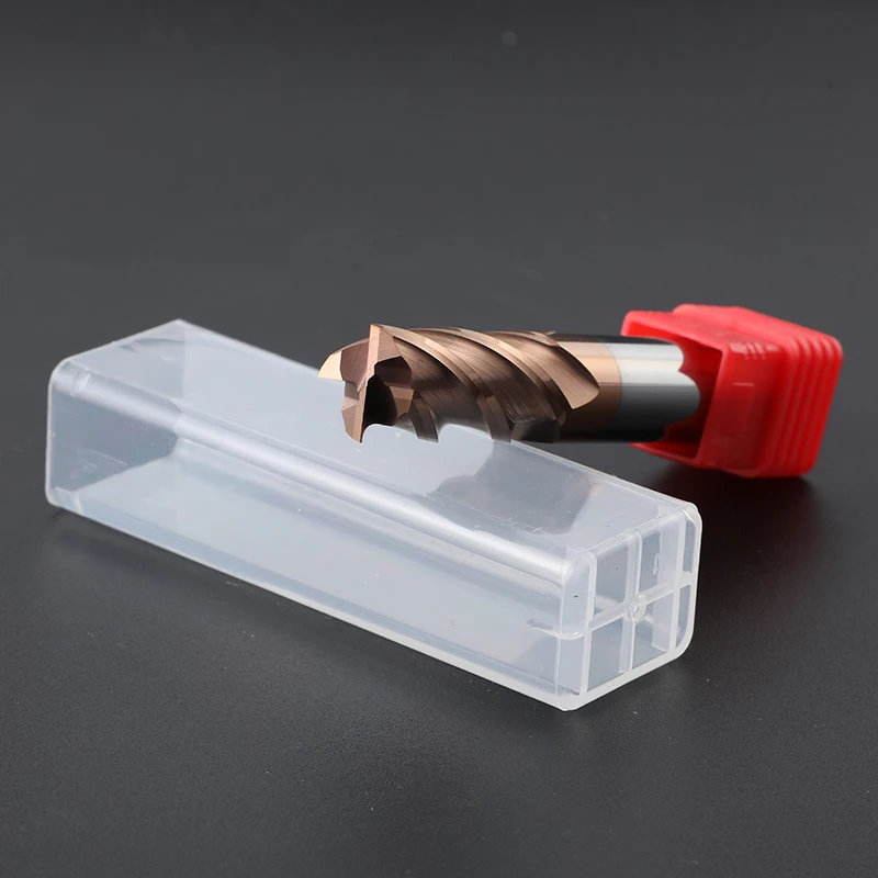 Fresa in lega di acciaio al tungsteno da 55 gradi 4 flauti Coltello a fondo piatto esteso Fresatura in acciaio rivestito 2 flauti Utensile CNC