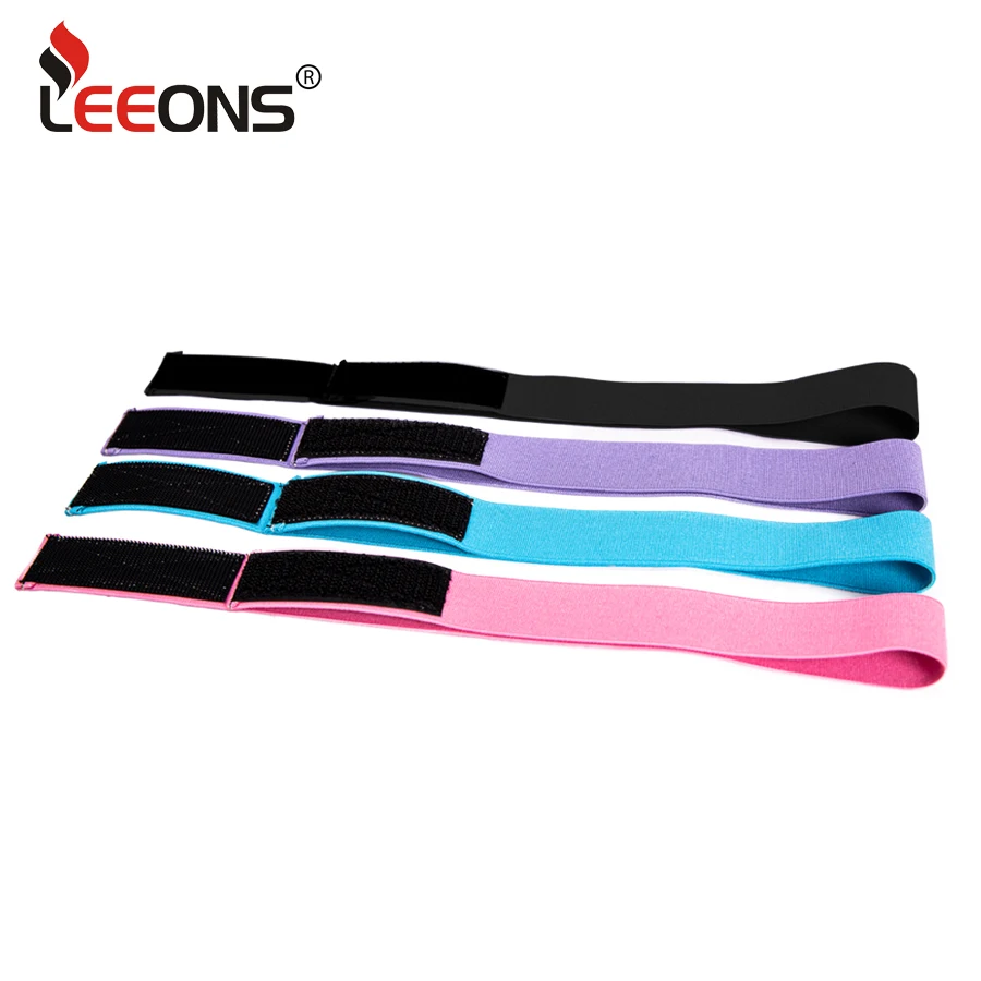 Leeons Hair Wrap Edges 1Pcs/3Pcs Lot High Elastic Bands For Hair Wig Accessories Adjustable Black Pink Blue Elastic Hair Band