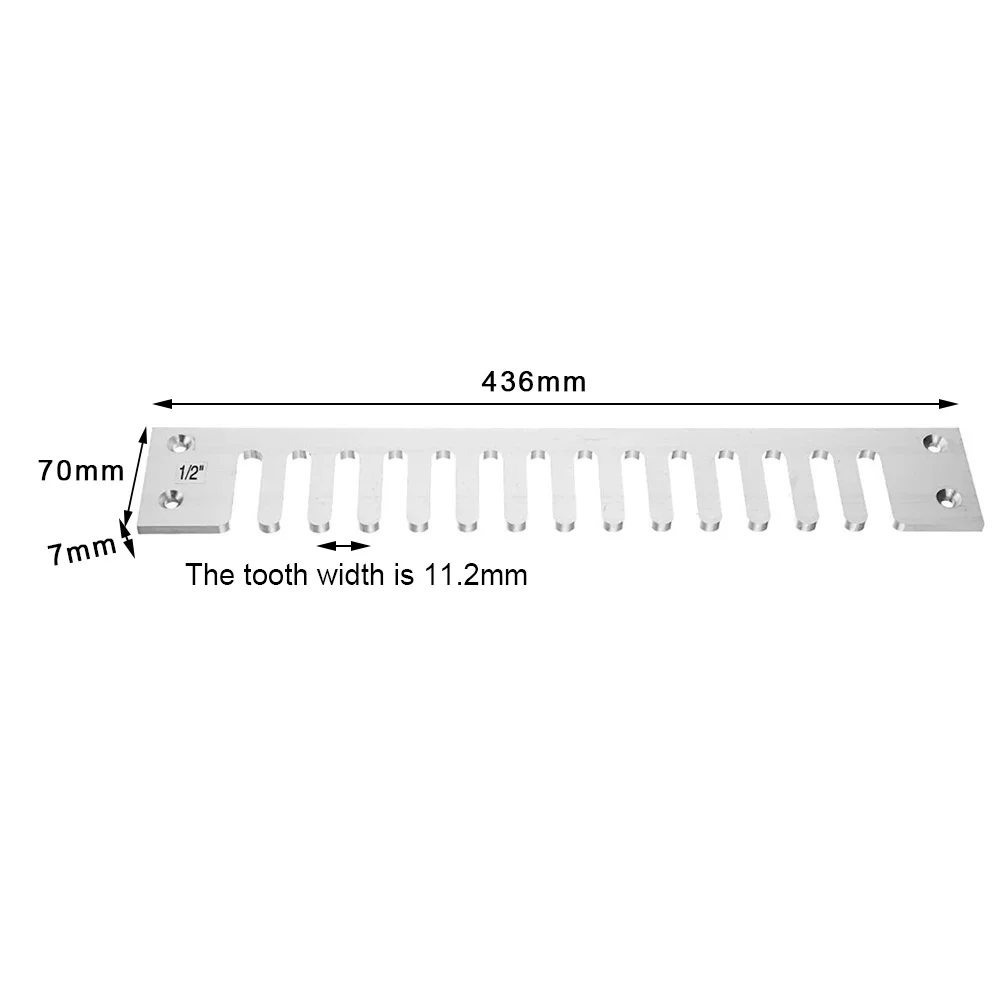 12 Inch Woodworking Tool Pitch Dovetail Template Tenoner Aluminium Alloy Home Woodworking Dovetail Joints