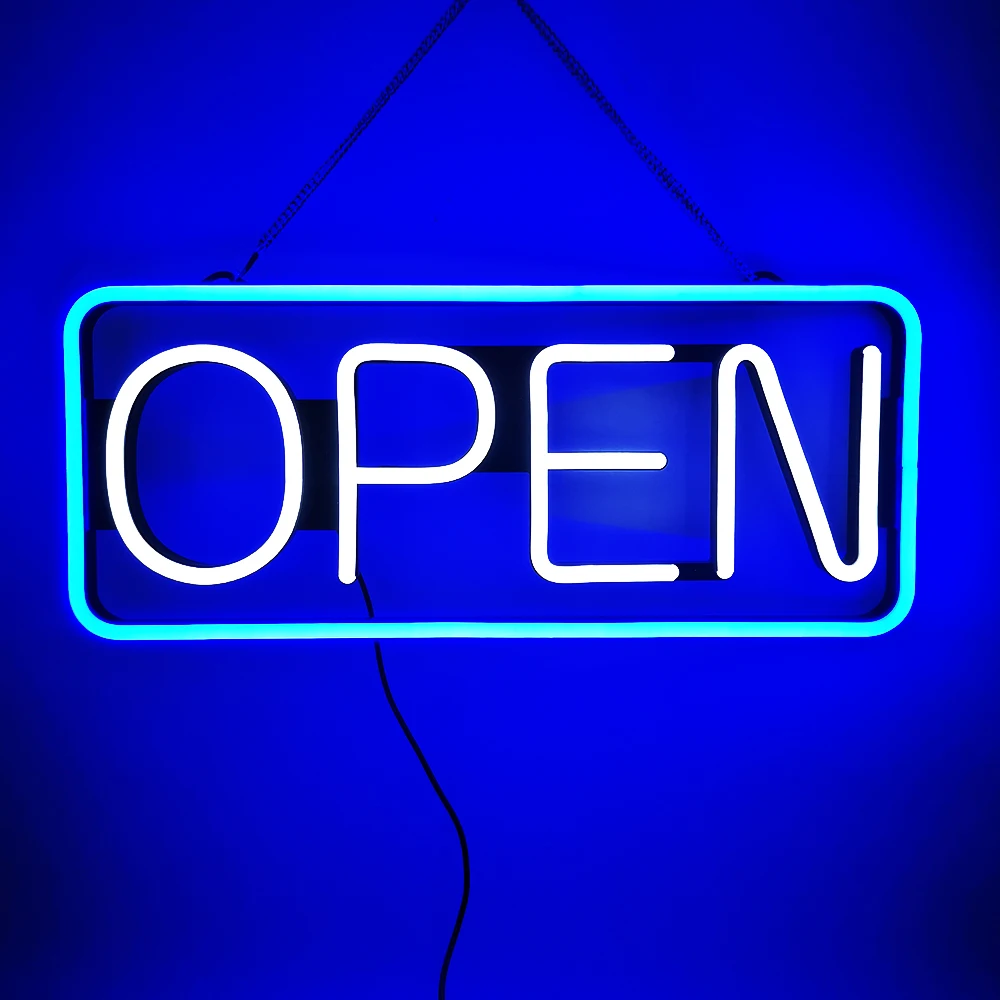 DECO Luminous Sign LED Store Open Logo Lamp Super Bright Business Advertising Light Indoor Billboard Neon Inscription