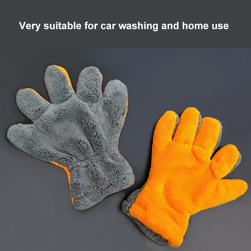 1 Pcs Ultra-Luxe Microfiber Car Wash Handschoenen Car Cleaning Tool Thuisgebruik Multifunctionele Borstel Detaillering