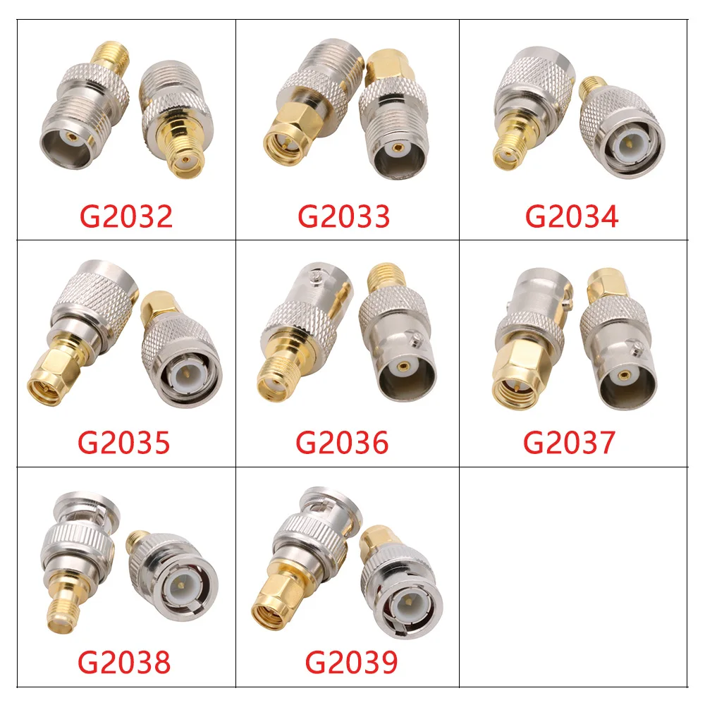 1 قطعة 4 أنواع RF محوري محول SMA ذكر إلى BNC أنثى راديو هوائي موصل محول راديو هوائي محولات عدة محوري