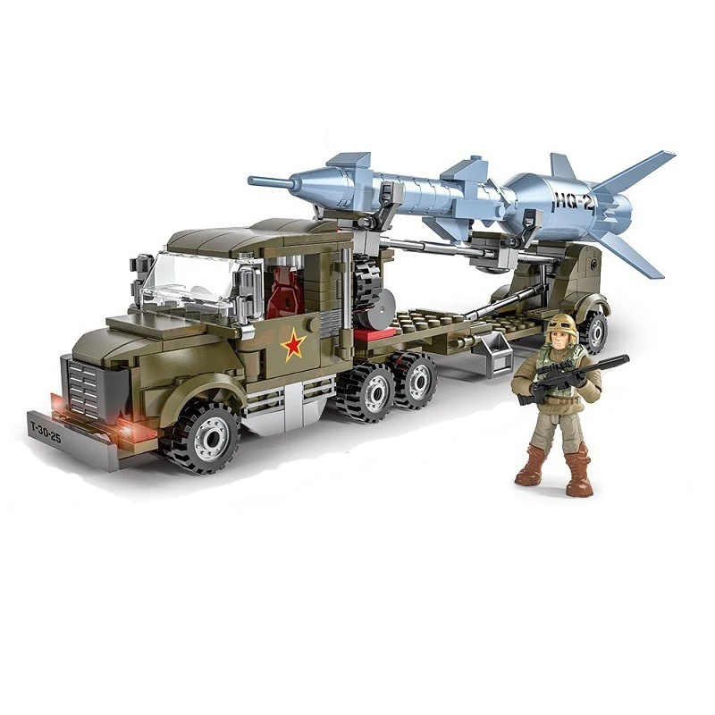 

362PCS World War 2 Army Military Soldier City Police SWAT Missile Carrier Airplane Building Blocks Bricks Toys for Children