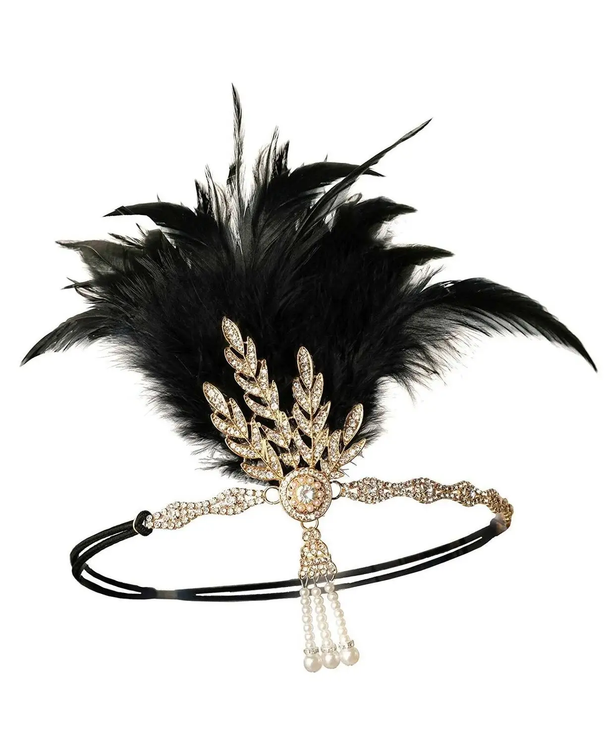 1920s 20s Great Gatsby Headband Vintage Bridal Flapper Costume Accessory