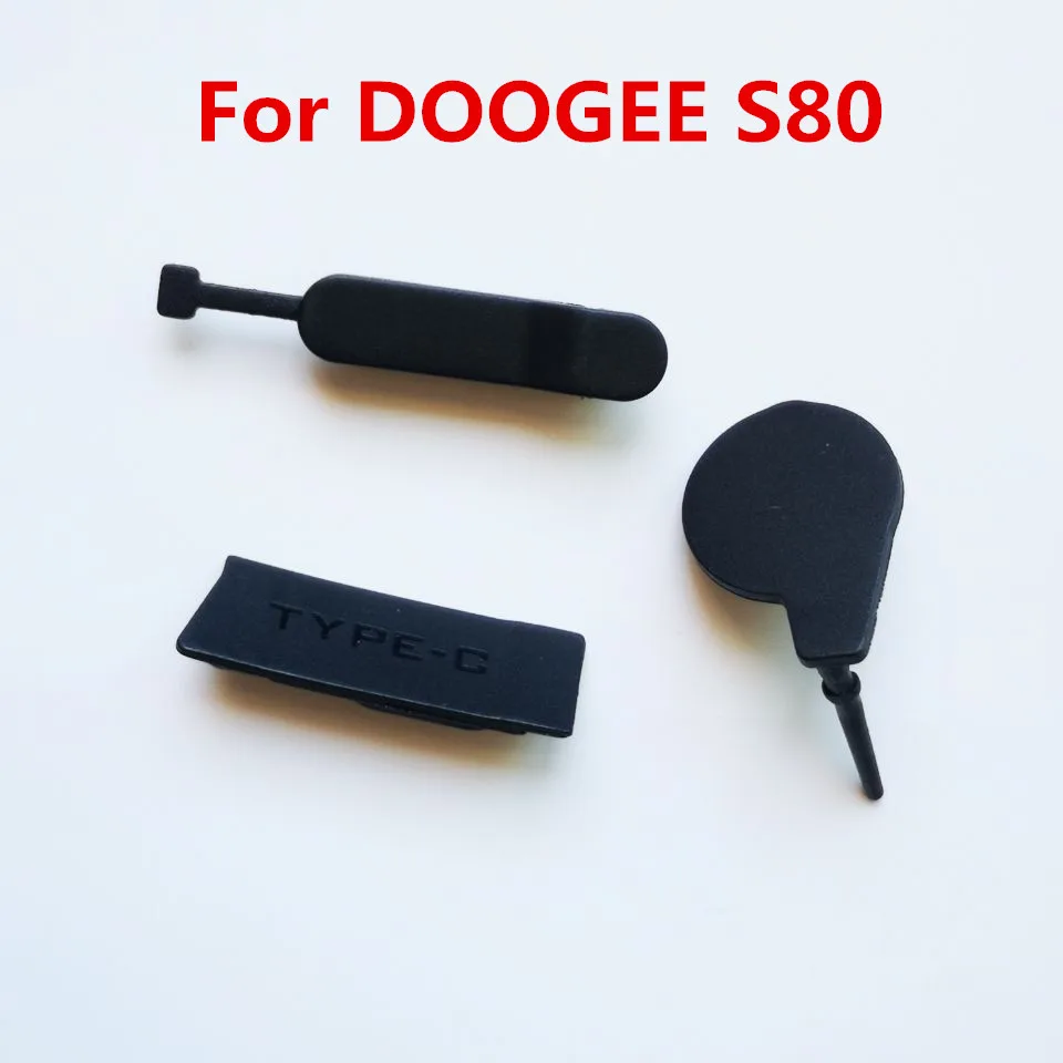 New Original Anti Dust Cato USB Antenna Plug For DOOGEE S80 Cell Phone Sim Tray Card Slot Cover Type-C Plug For DOOGEE S80 Lite