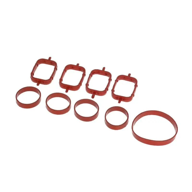 4PCS 22mm Intake Manifold Gaskets Inlet Repair Kit For BMW M47/E46 320d 330d 520d 525d 530d 730d Car Accessories