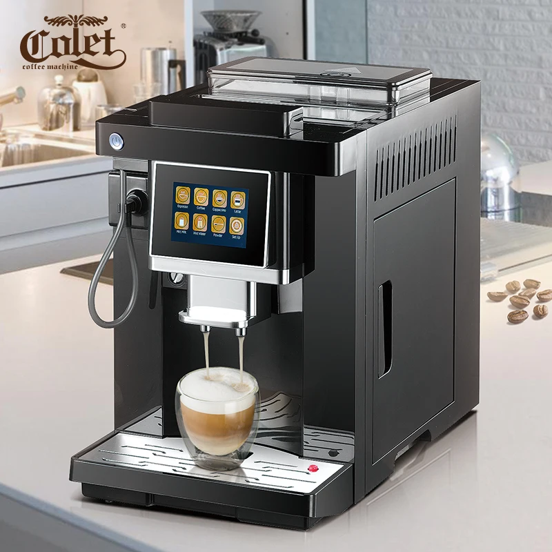 1300W 19Bar Fully automatic coffee machine Touch screen intelligent Fancy coffee machine Italian grinder coffee machine