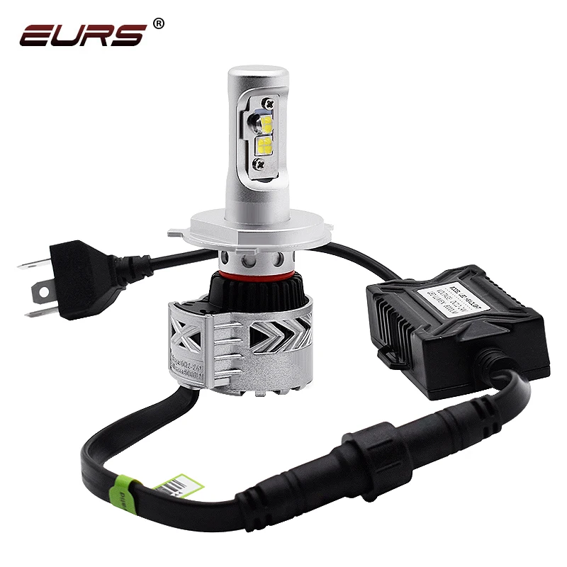 EURS H7 LED Car Headlight H11 H1 H4 LED bulb HB4 HB3 9005 9006 9004 H13 H16 led headlight 12000lm Xhp50 Car lamp high brightness