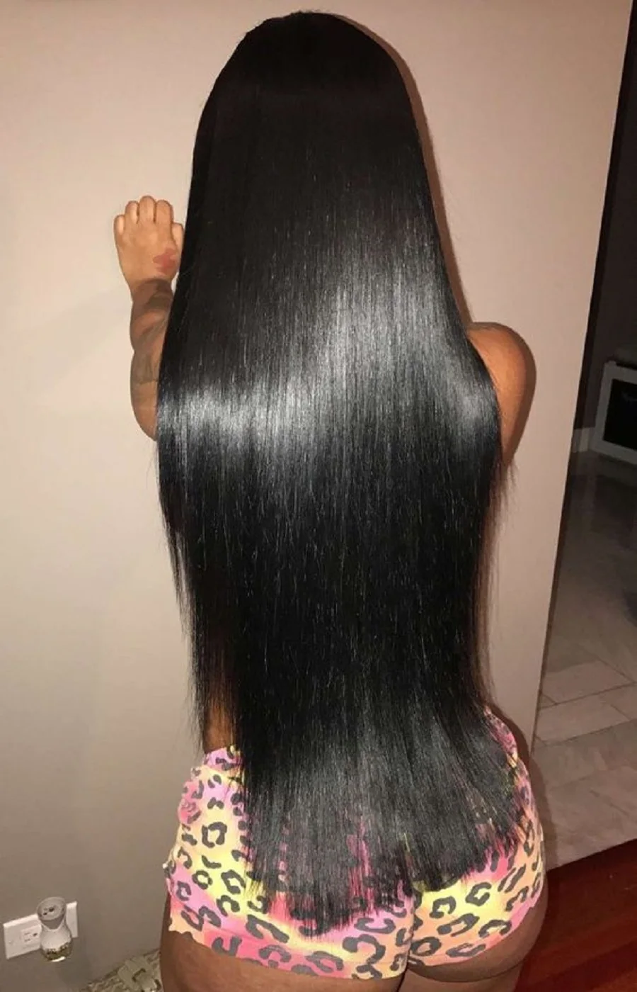 Pacotes retos do cabelo humano do osso, Weave reto brasileiro, cor natural, extensões, 26 ", 28", 30 ", 1 Pc, 3Pcs