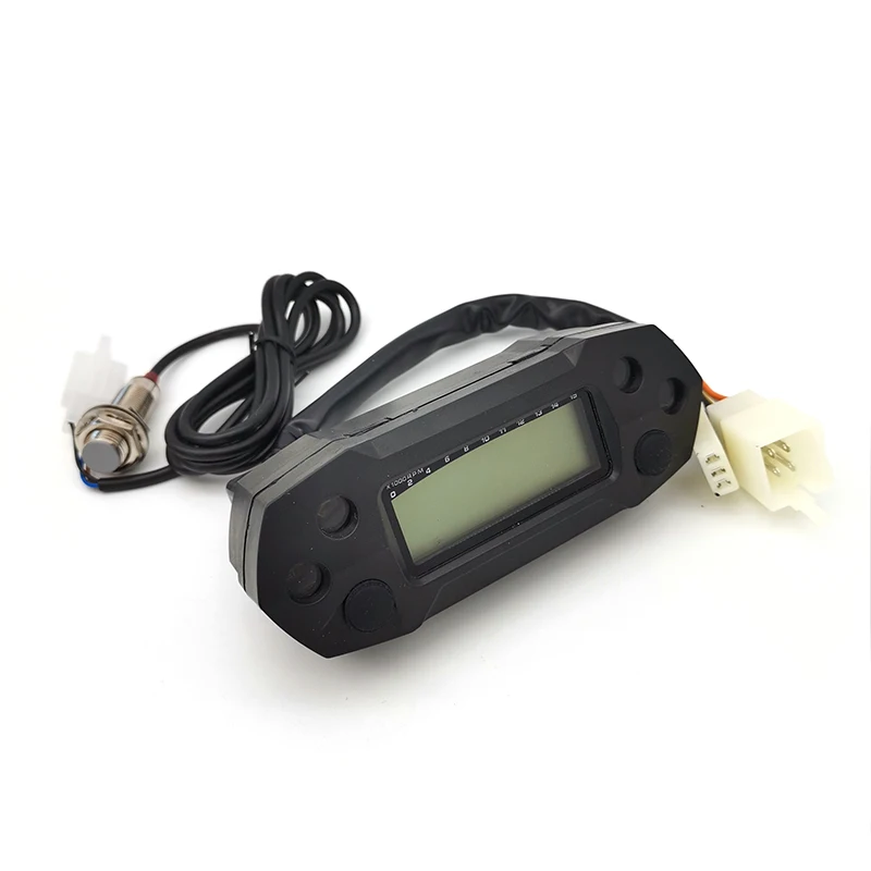 Universal Motorcycle LCD Mini speedometer digital odemeter electric injection and carburetor meter