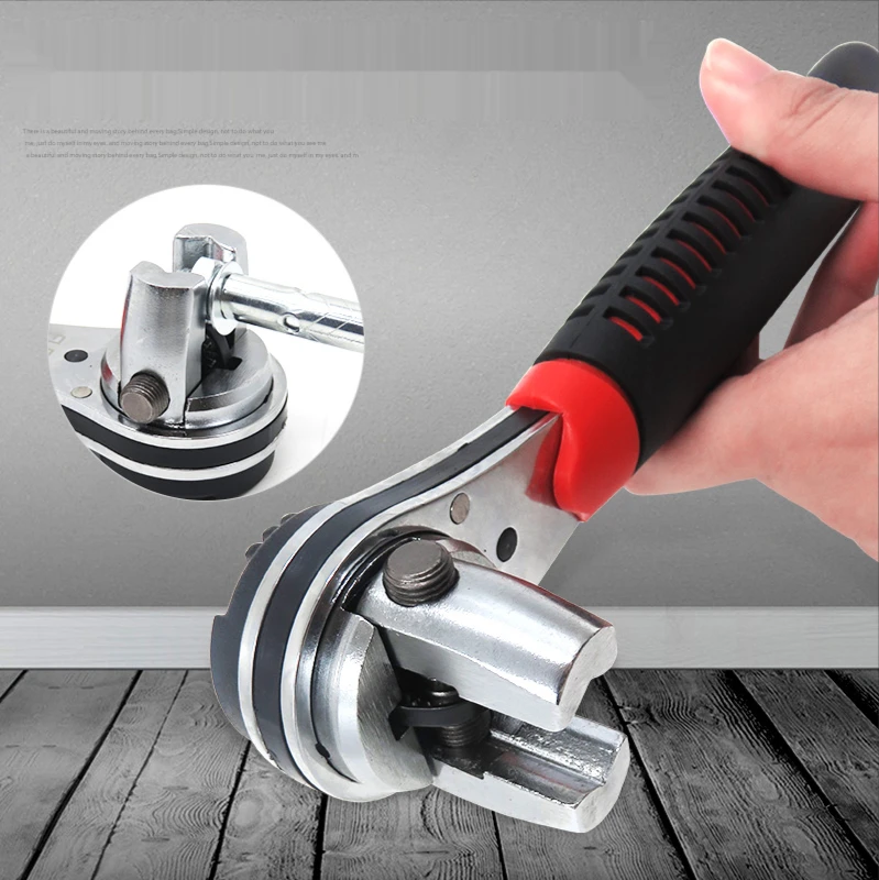 

1/4 and 7/8 inch Double Head Fast Ratchet Wrench Double-Ended Mini Socket Wrench Bicycle Auto Repairing Tools