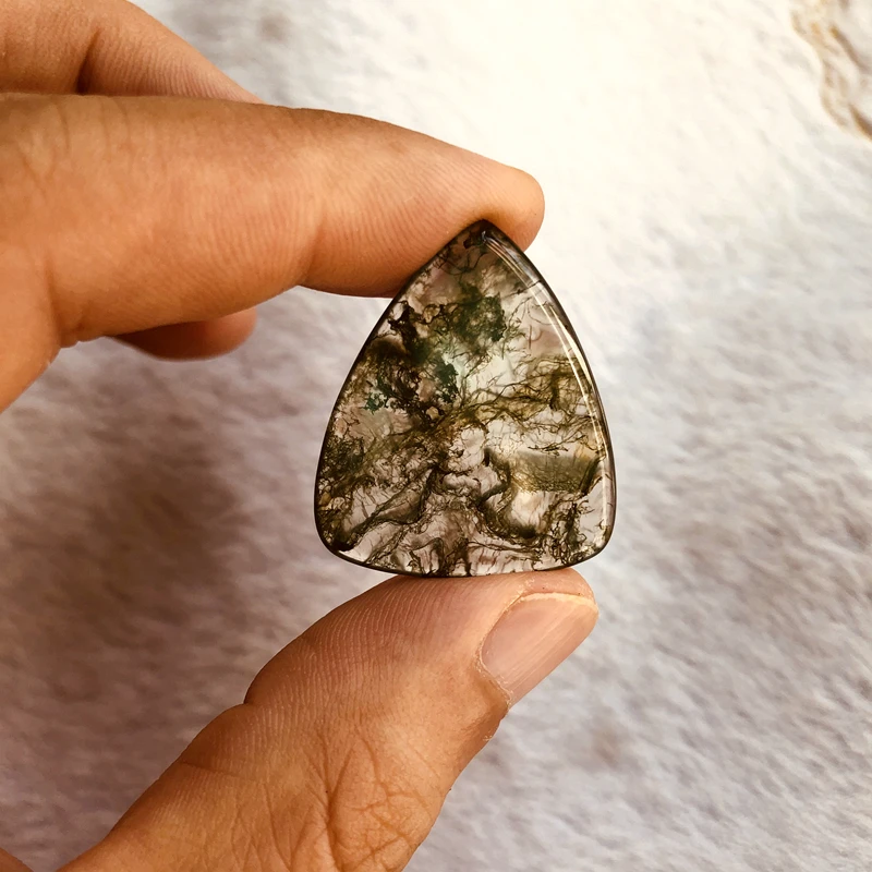 Wholesale 1pcs Natural Indian Moss Agate Guitar Pick,Stone Crystal Guitar Pick,