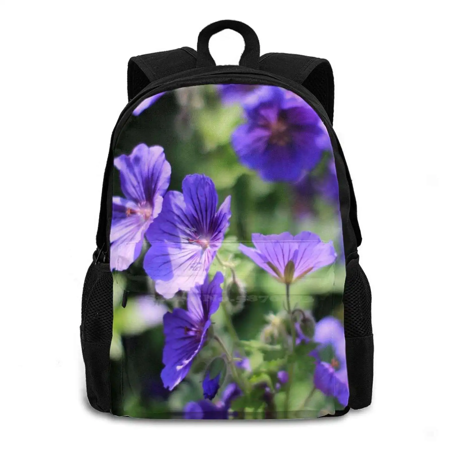 Let Me Blow In The Breeze ? Pattern Design Laptop Travel School Bags Flower 23 Flowers 19 Floral 13 Summer 11 Green 10 Nature