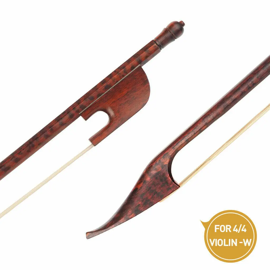 1pcs high class Snakewood baroque violin bow 4/4 ,outward camber