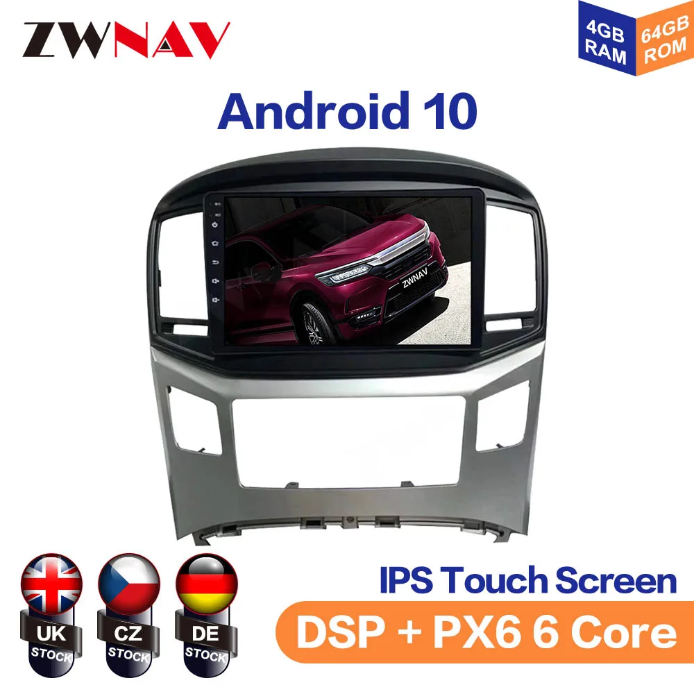 Android 10 IPS Screen For Hyundai H1 Gran Car Multimedia Player Navigation Audio Radio Stereo Head Unit Gps 2 din auto Bluetooth