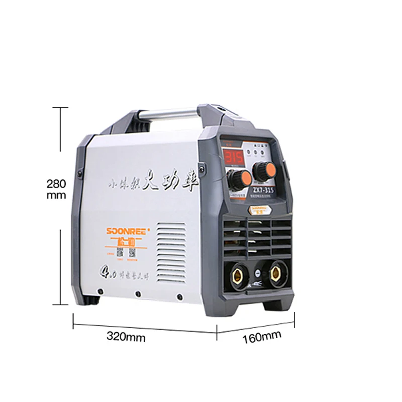La saldatrice elettrica portatile portatile di ZX7-315S 220V/380V/3500W raddoppia l'attrezzo elettrico della saldatrice di tensione