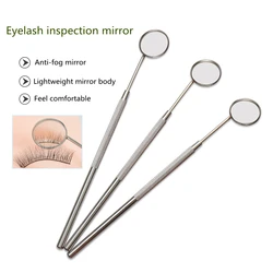 1pcs Multifunction Checking Mirror Stainless Steel Eyelash Extension Mirror Teeth Whitening Clean Oral Care Dental Mouth Tools