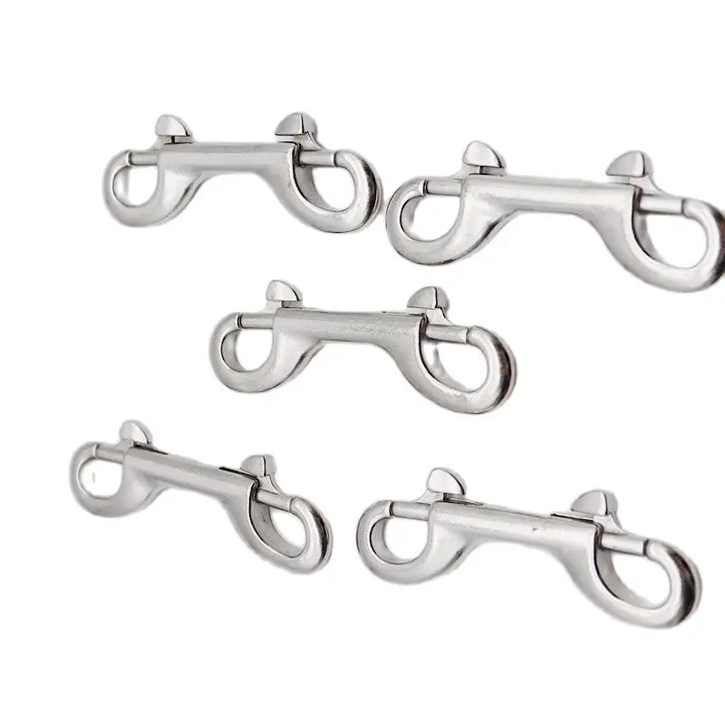 Scuba Tauchen 5Pcs 90/100/115 MM 316 Edelstahl Ei Quick Link Karabiner Enden Bolzen Snap Clip Haken BCD Zubehör ausrüstung